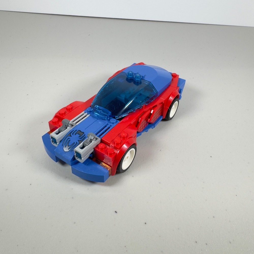 LEGO Marvel Spider-Man Race Car 76279 Super Hero Vehicle Red Blue Stud Shooters